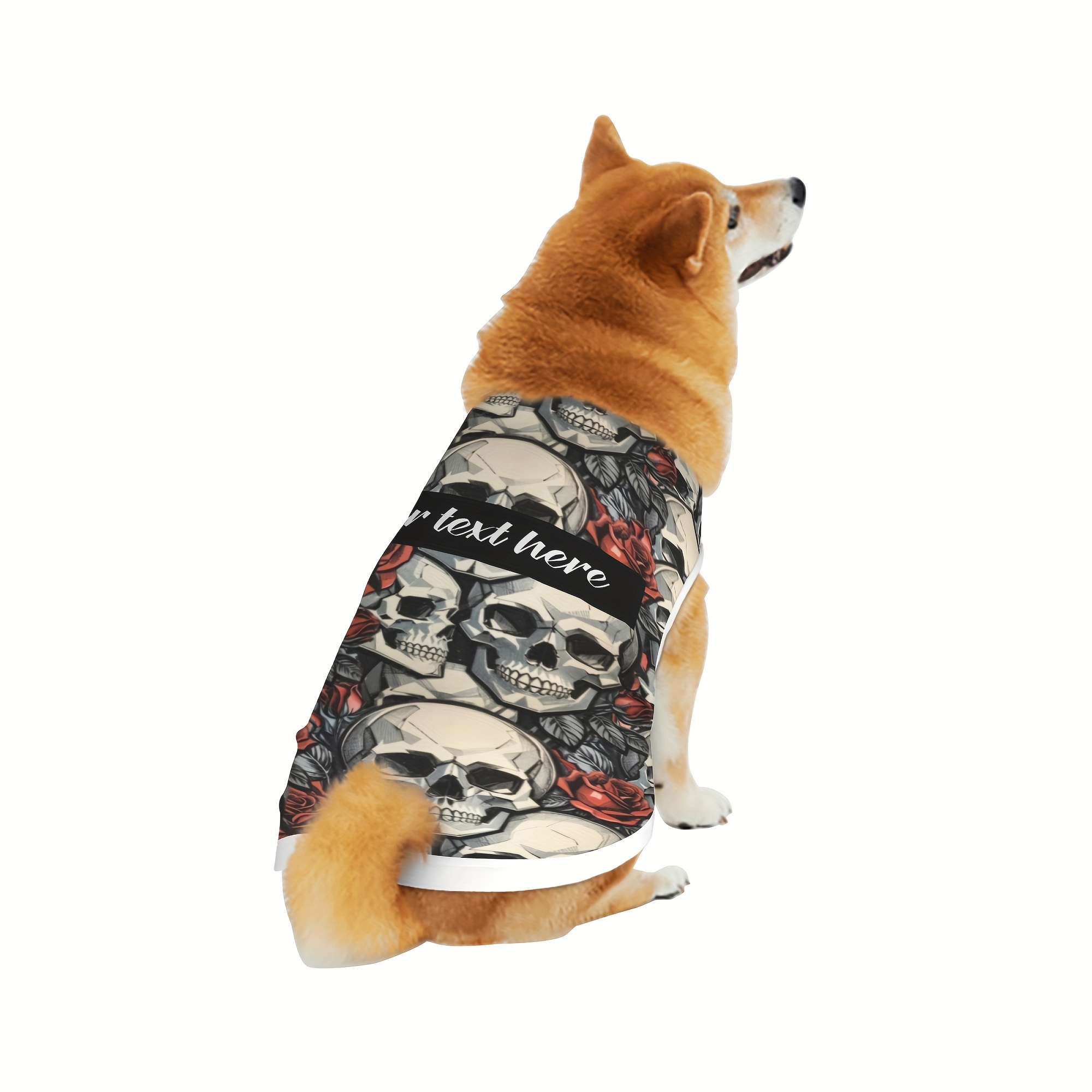 

Furry Fashion, Print Pet Vest T-shirt For Small To Medium Dogs And Cats - Breathable Polyester, Knit Fabric