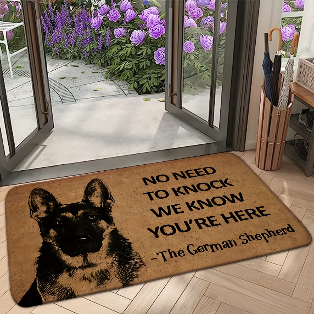 German Shepherd Dog Welcome Mat Funny Welcome Mat Indoor