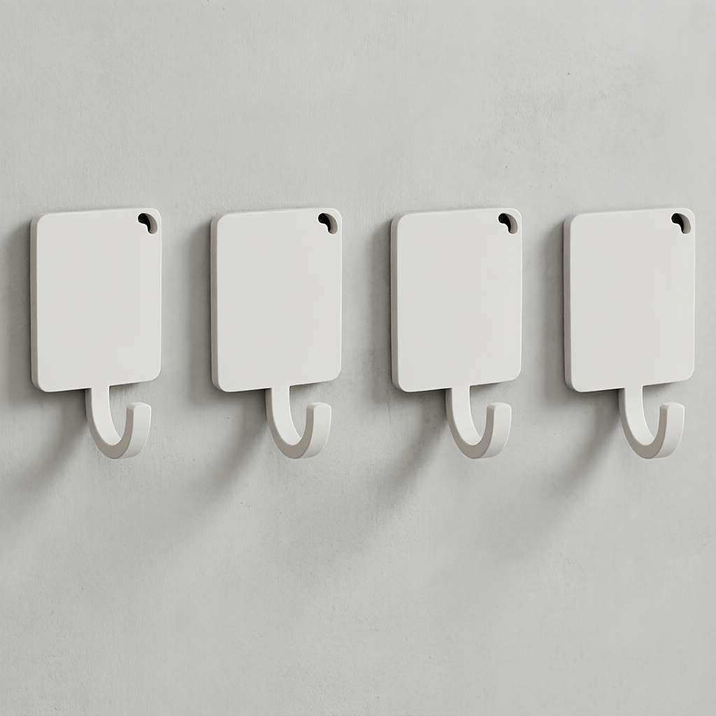 Image of 4pcs Set Of Magnetic Hooks For Fridge And Oven - Wall-mounted Kitchen Storage Hooks, Strong , , Suitable For Hanging Towels, Keys, Utensils, Etc