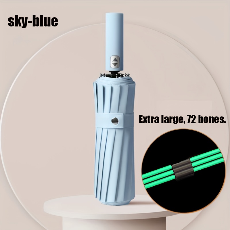 Automatische paraplu met 72 versterkte baleinen