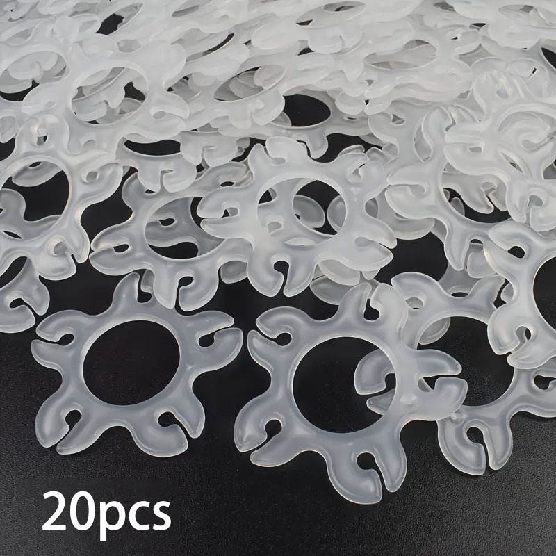 Image of 20pcs Of Wedding And Birthday Party Balloon Additions, Including Clover Clips, Multifunctional Rings, And Balloon Arch Fasteners
