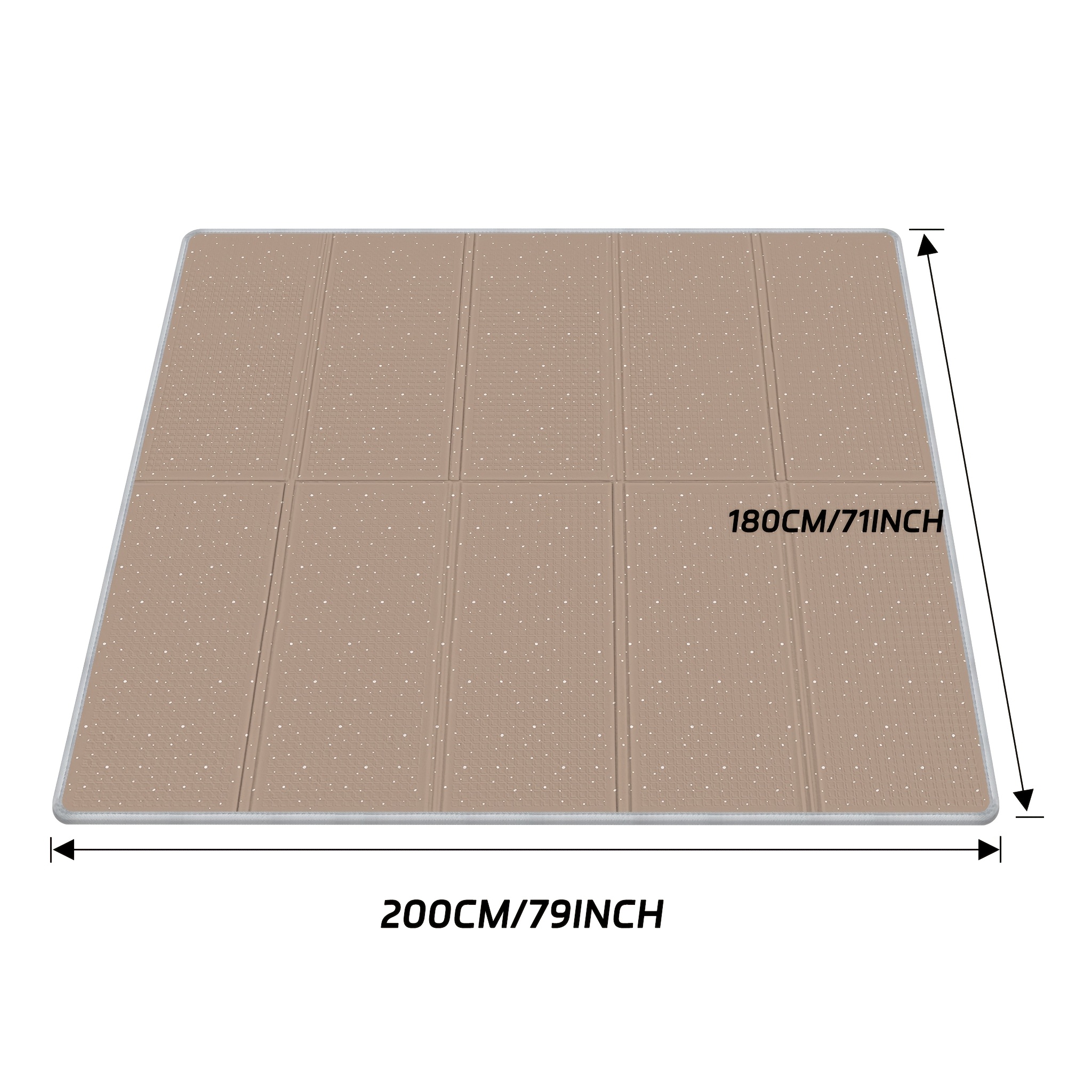 Jumbo XPE Foam Play Mat, Dual-Sided Foldable Design for Kids
