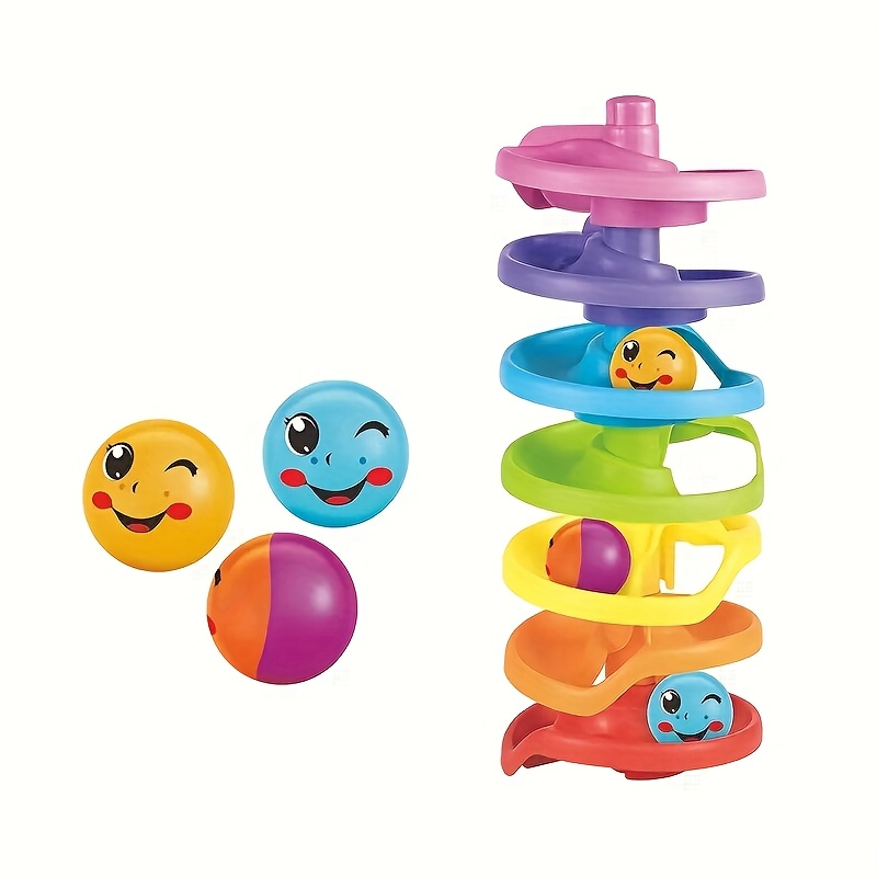 Colorful Rolling Ball Stacking Toy Set