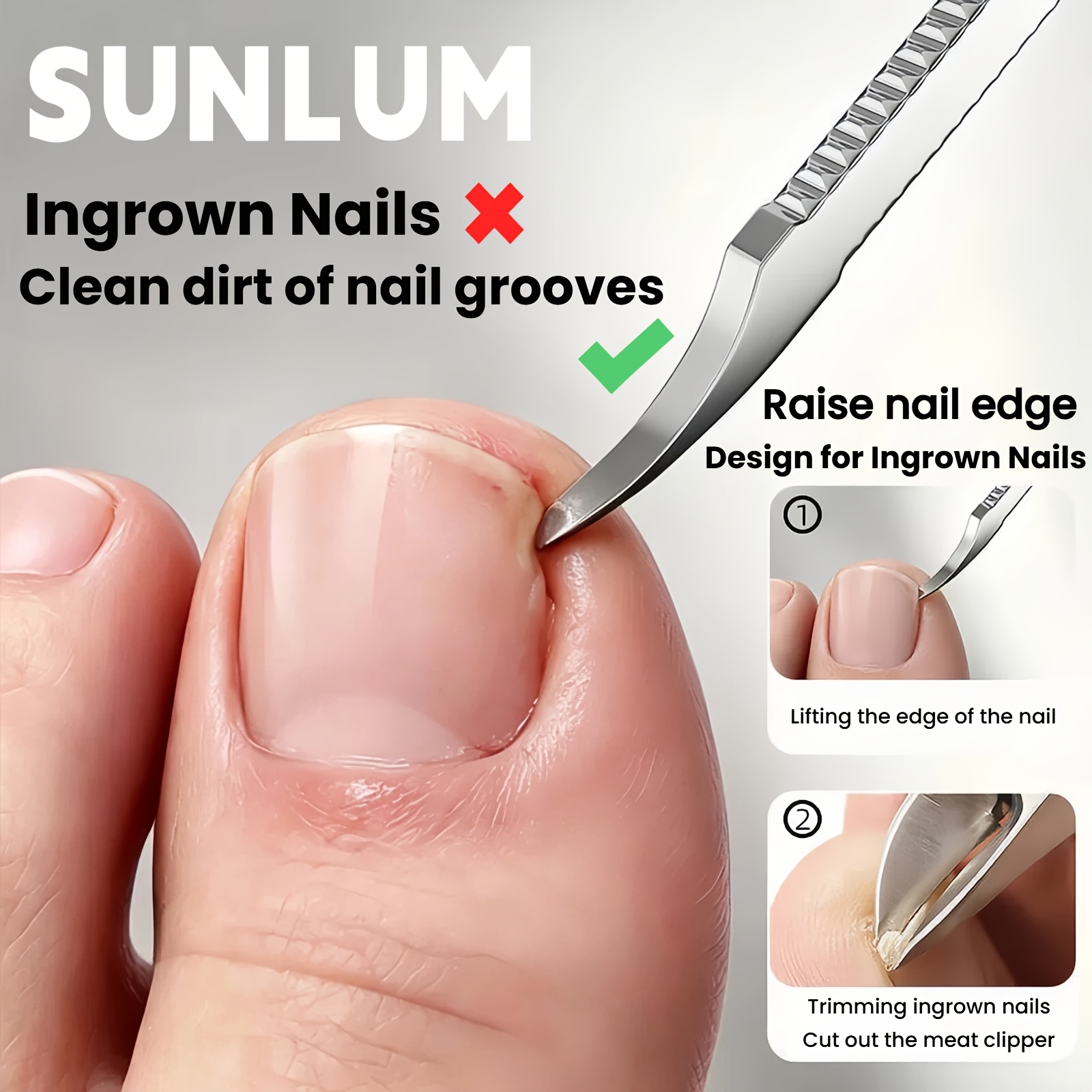 3-In-1 Nail Care Tool for Safe Nail Removal