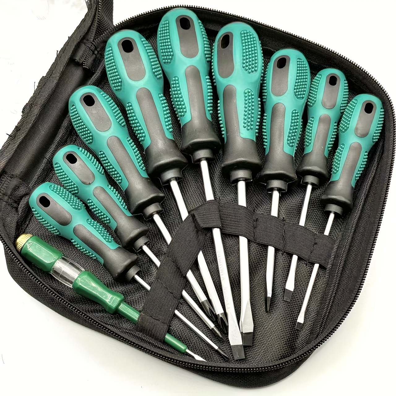 

Newly 10pcs Screwdriver Tool Set, 5 Flat Screwdrivers, 4 Screwdrivers, And A Magnetic Manual Screwdriver Set For Hardware Tool Combination