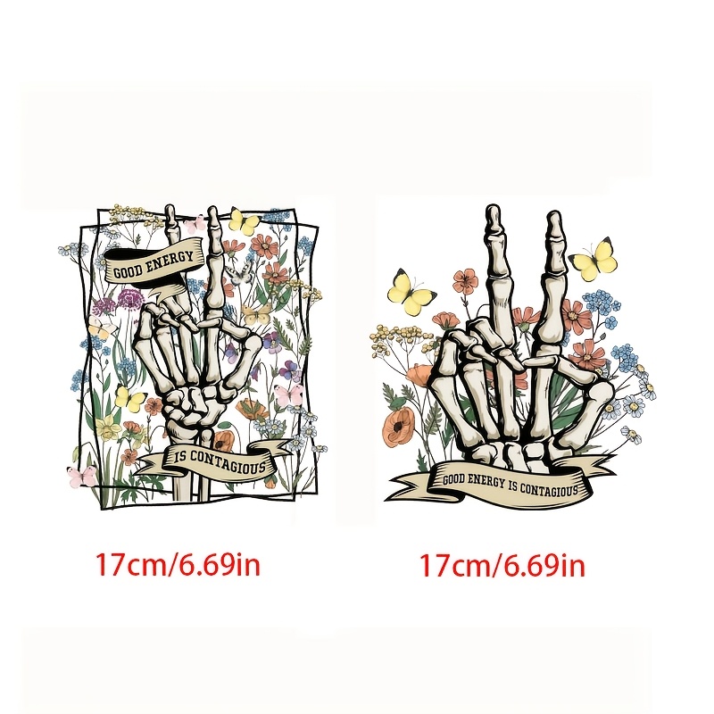 TEMU 2/4pcs Machine Washable And Ironable Patches Vintage Floral Shirt Design Heat Transfer, Is , Suitable For T-shirts, Jeans, Bags Film Heat