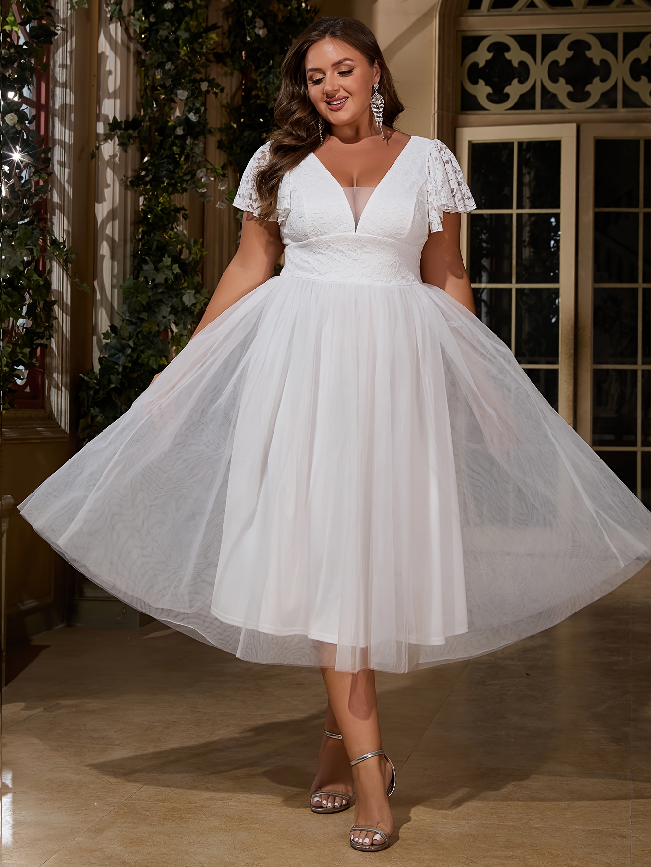 plus size white semi formal dress plus size plus size womens v neck light wedding formal white dress plus size