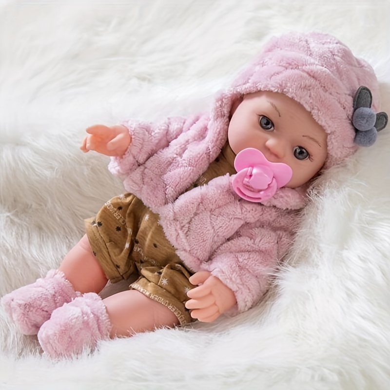 30cm/12inch Reborn Doll with Set Hat Socks Pacifier, Children Toys, Festival Gift