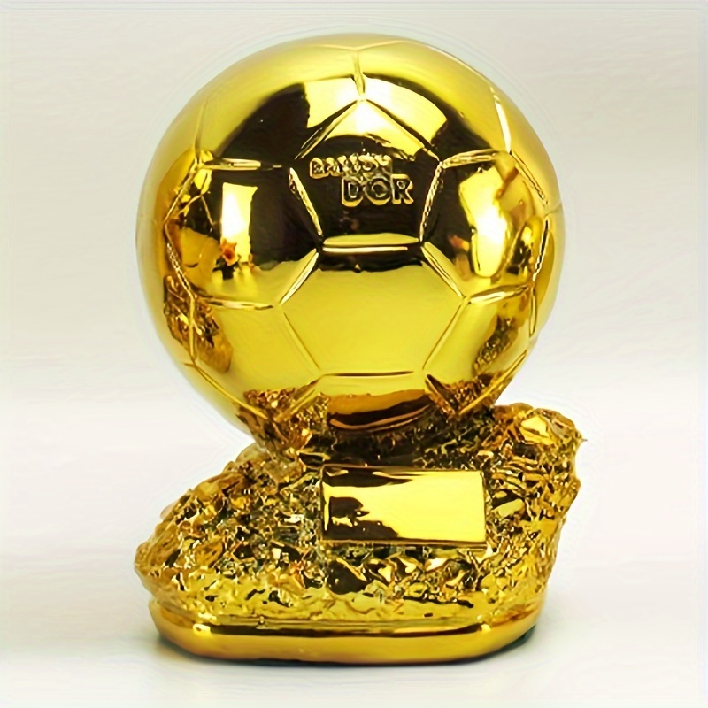 resin soccer ball trophy statue ideal gift for sports fans festive decor for valentines christmas halloween new year fathers day