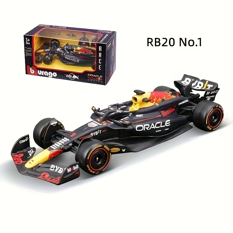 Image of Burago 1:43 Scale Red Bull & For Martin Amr23 Formula 1 Diecast Collectible - Weather-resistant Zinc Alloy Racing Car Model