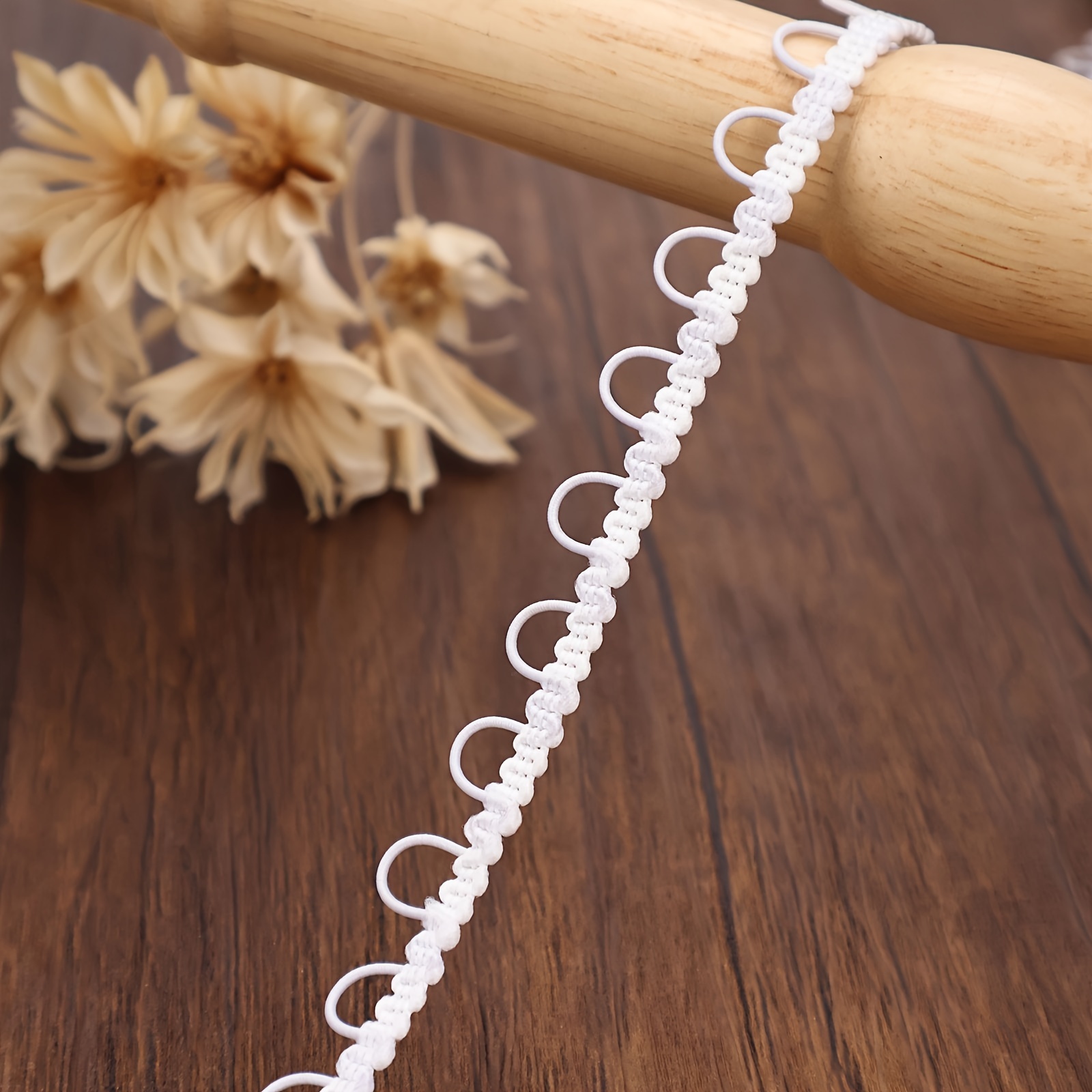 Image of 5 Yards Petite Braid Trim With Button Loop For Costume, Crafts And Sewing