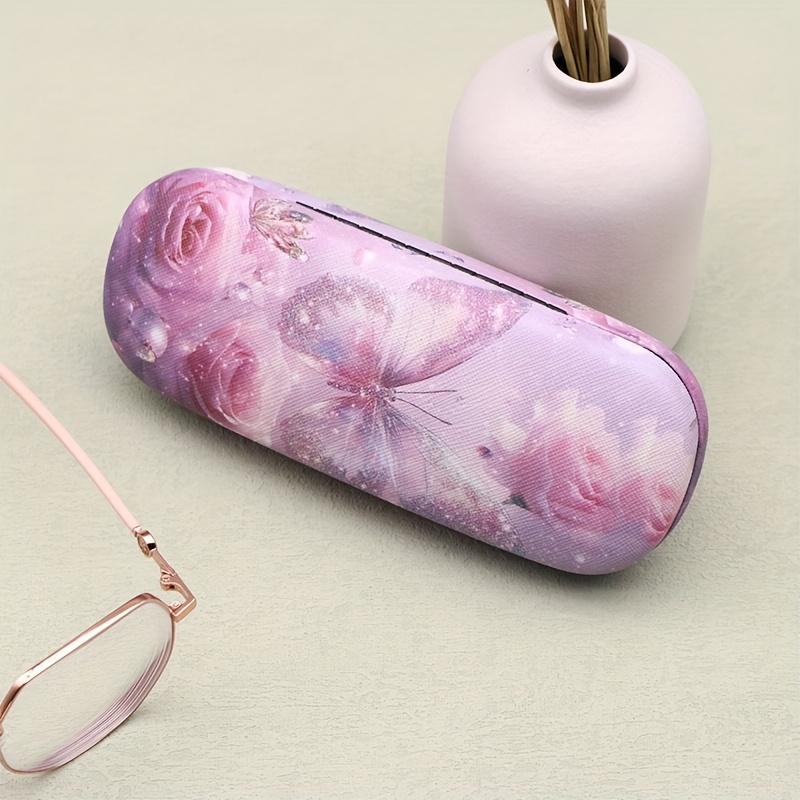 Image of Sturdy Glasses Case, Minimalist Portable Magnetic Hard Reading Glasses And Box, Colorful Candy Glasses Case, Portable Storage, Durable Protective Container, Glasses Additions