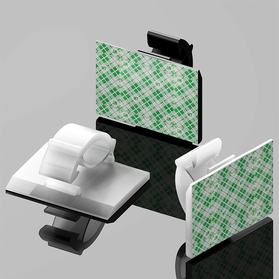 30pcs Self-Adhesive Cable Clips - Keep Your Cords Organized & Out of Sight!