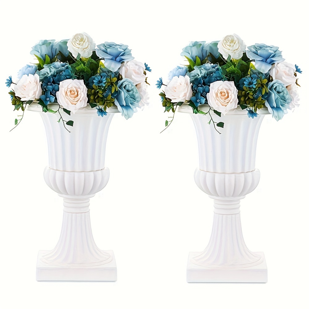 

Of 2 Plastic Vases Removable - Round Bud Vase For Succulents, , / Decor, For Weddings And Decoration, Or Batteries