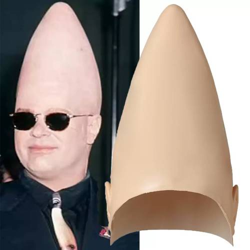 1pc tall bald head hat scalp halloween masquerade party prop novelty funny pu headpiece