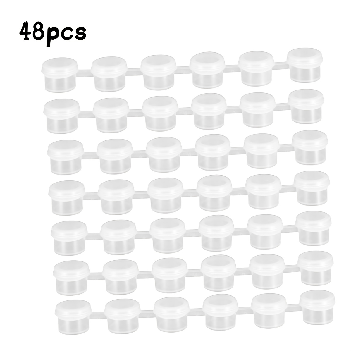 Image of 48/144/240pcs Air Paint Cans, Mini Paint Containers With Lids, 6- Air Paint Boxes, 2ml 0.07oz Air Paint Cans, Suitable For School Art And Craft Projects