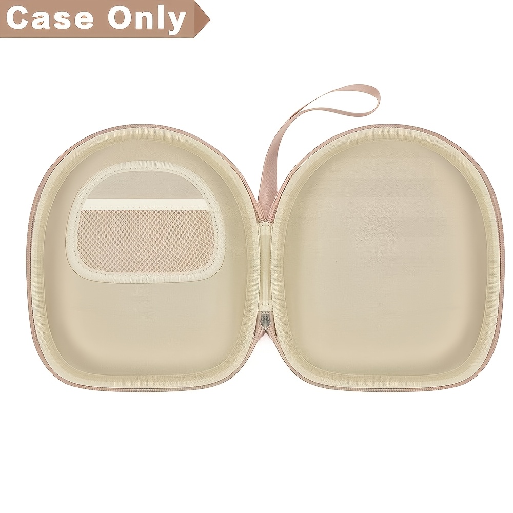 Wh-ch520 Noise Cancelling Headphone Case - Durable Eva, Over-ear Headset With Microphone Storage Bag For Usb Cable - Black (box Only)