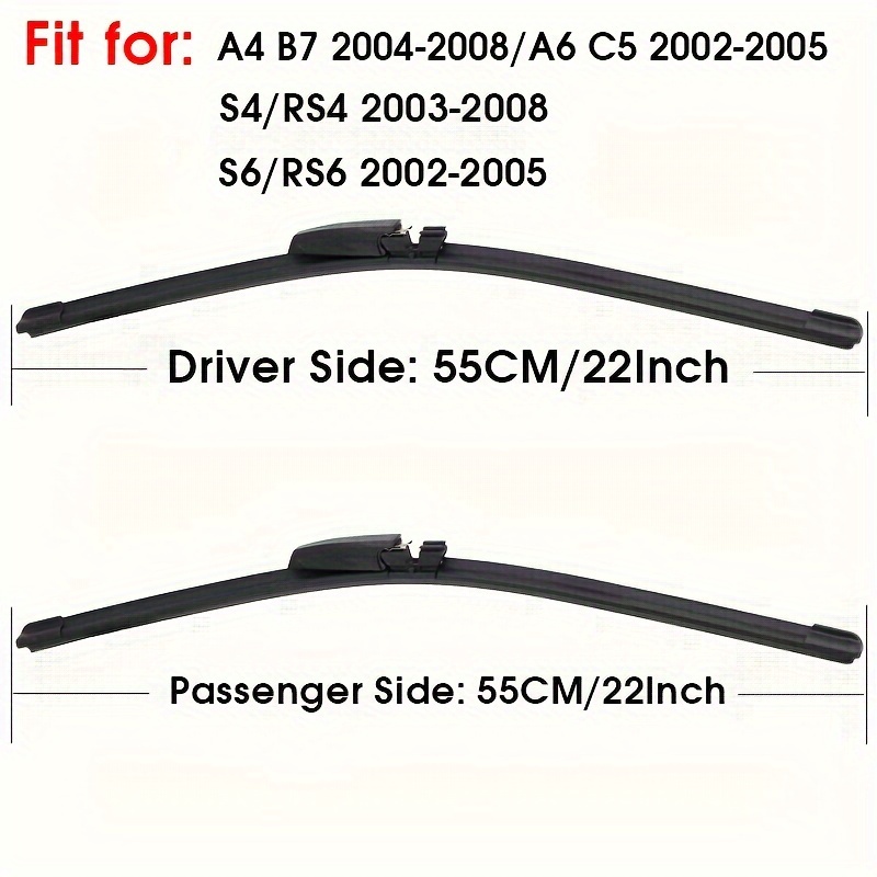 TEMU Car Wiper Blade For A4 B7 A6 C5 S6 S4 Rs4 Rs6 Windshield Special Wiper Blades Windscreen Wipers