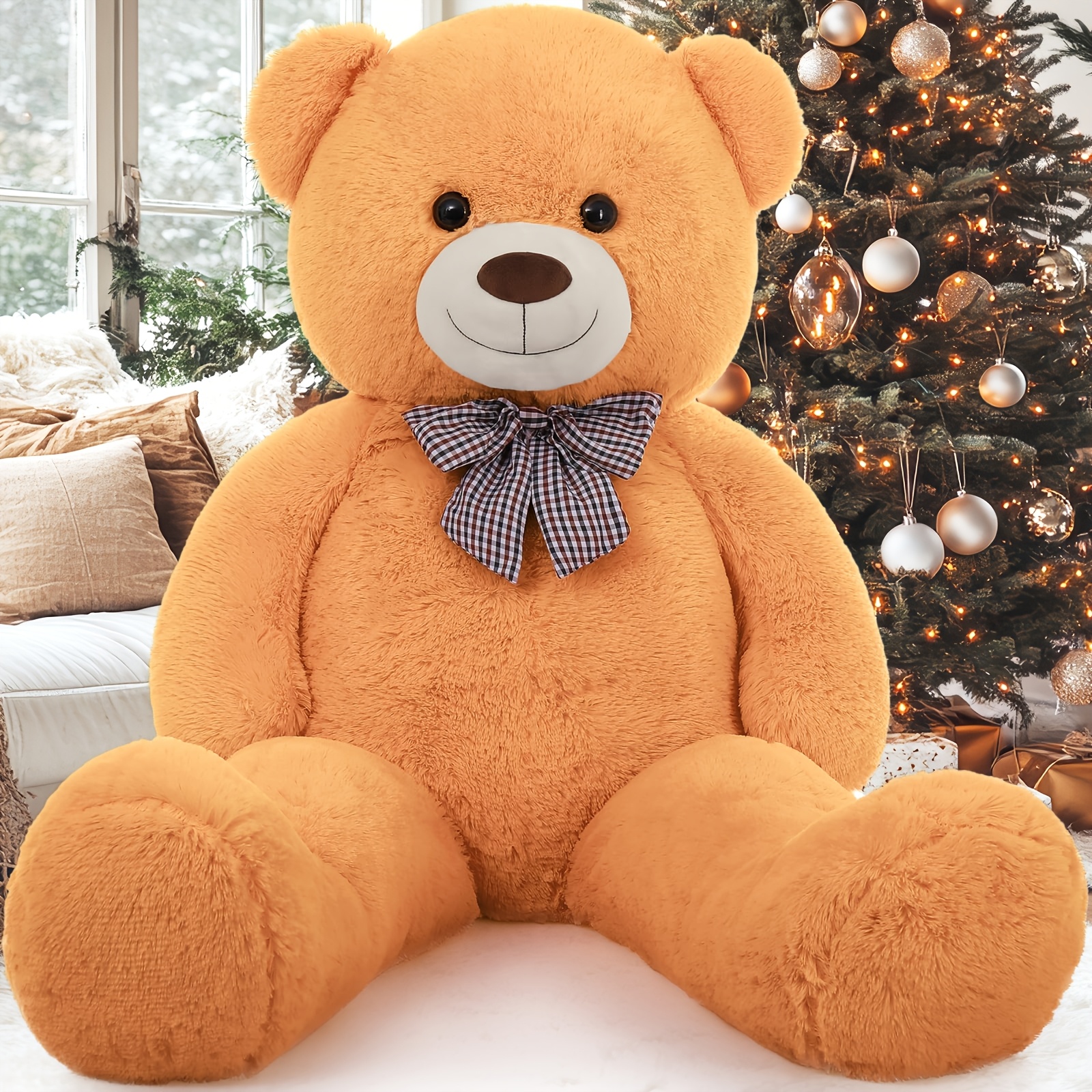 Enormous Teddy Bear Plush Toy, 139.7 cm Life-Sized Bear