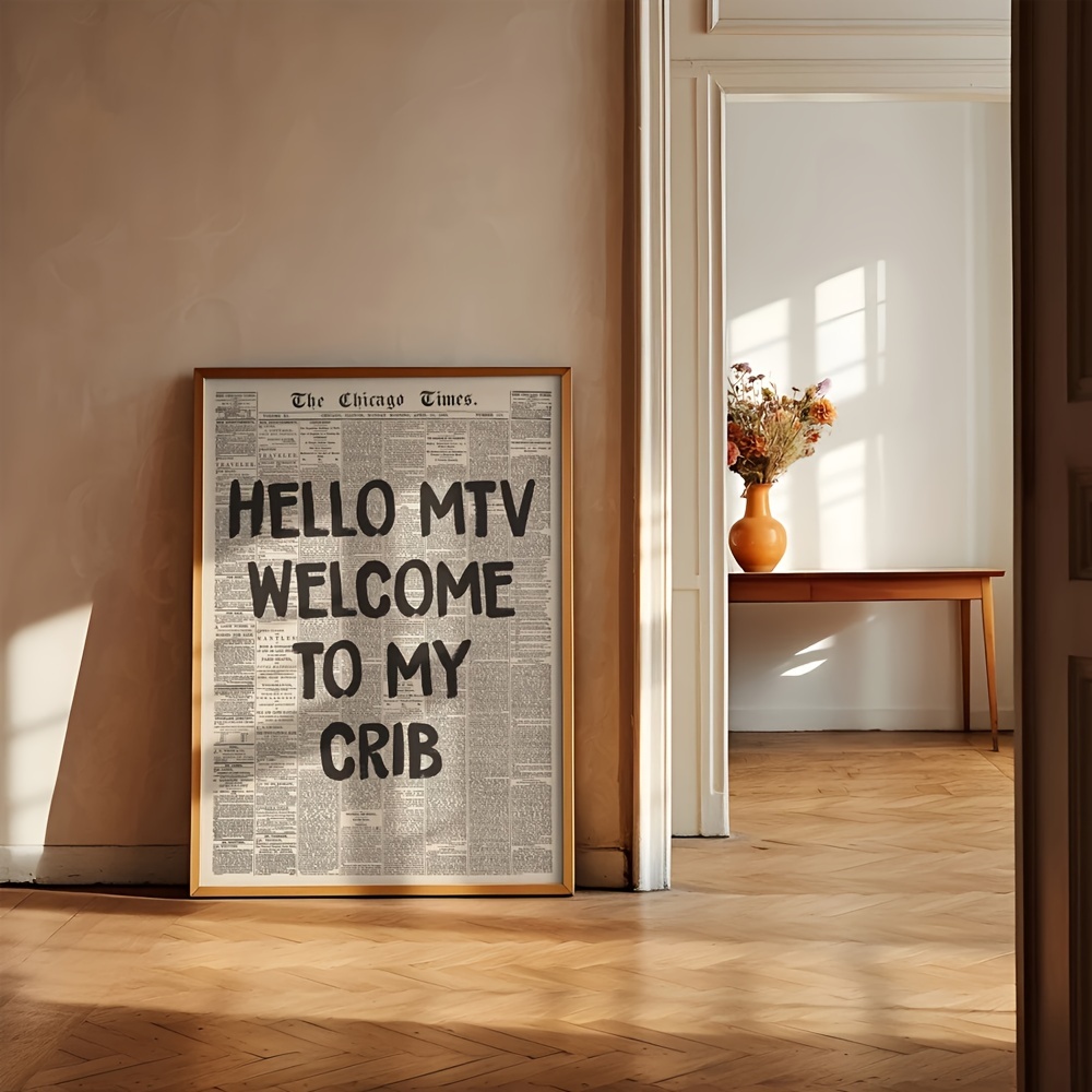 

[customer ] Hi Mtv, To My " - 70's , , For , , Decor, 19.7x27.5