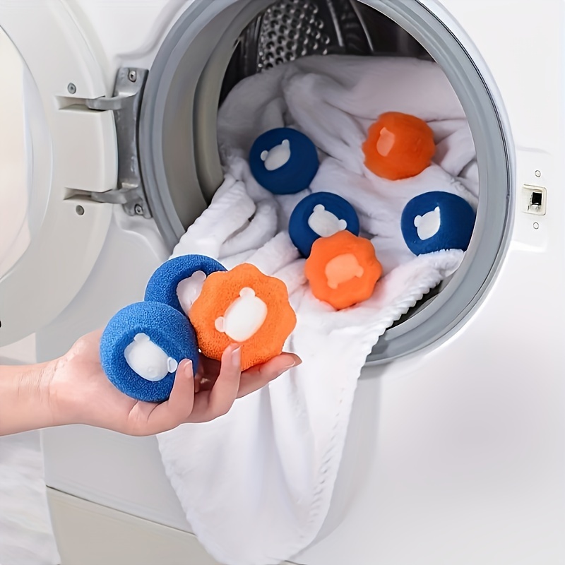 

3 Pcs/6 Pcs Washing Machine Hair - Cat Hair Remover, No Electricity Required, Bath Accessories