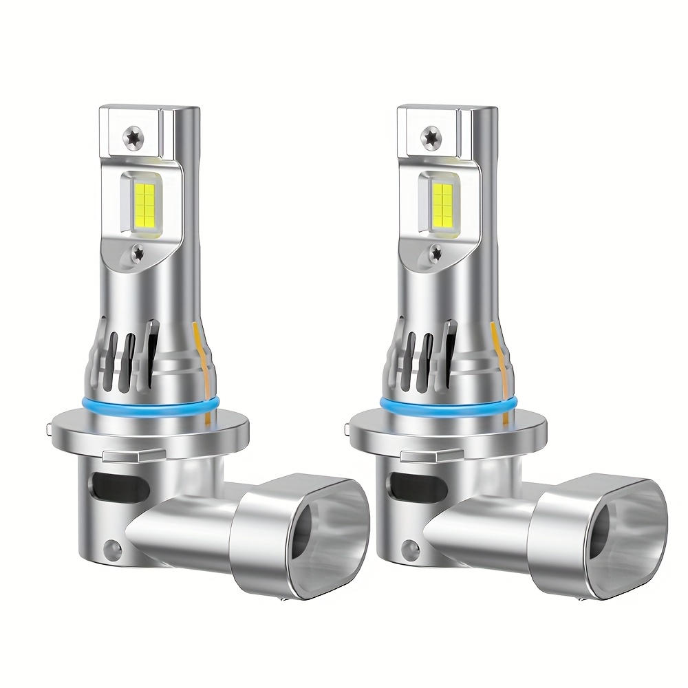 Комплект от 2 броя H4 H7 H11 9005/HB3 9006/HB4 H1 LED автомобилни крушки за дълги светлини, къси светлини или фарове за мъгла, с мощност 250W и яркост 60000LM, оборудвани със супер ярки 3570 CSP чипове, излъчващи 6000K бяла светлина, лесни за инсталиране, без батерия