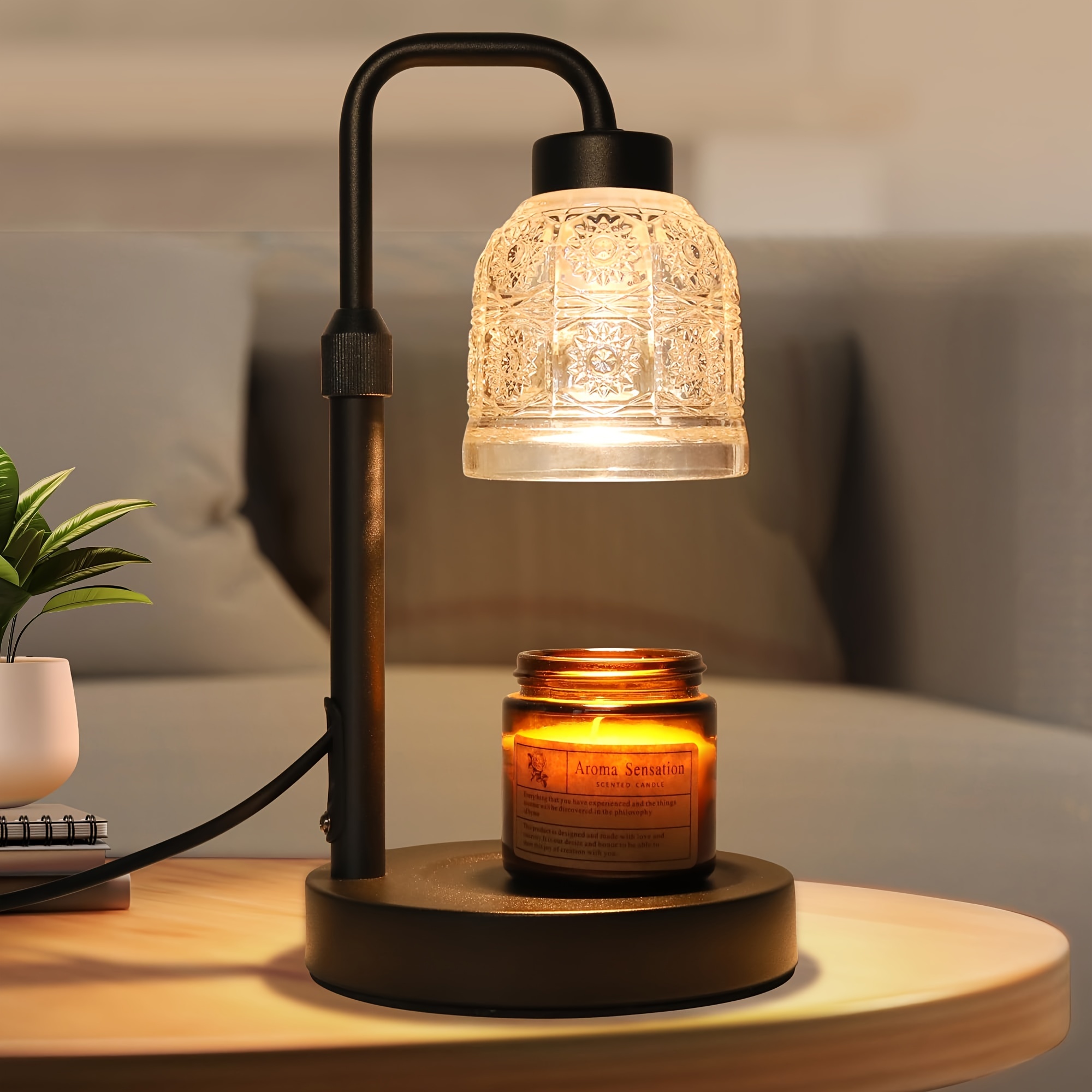 

Candle Warmer Lamp With Timer, Dimmable Candle Warmer Lamp, Adjustable Height Candle Lamp, Electric Candle Lamp Warmer, Present For Centerpieces Home Decor Valentine's Day Gifts Party Supplies