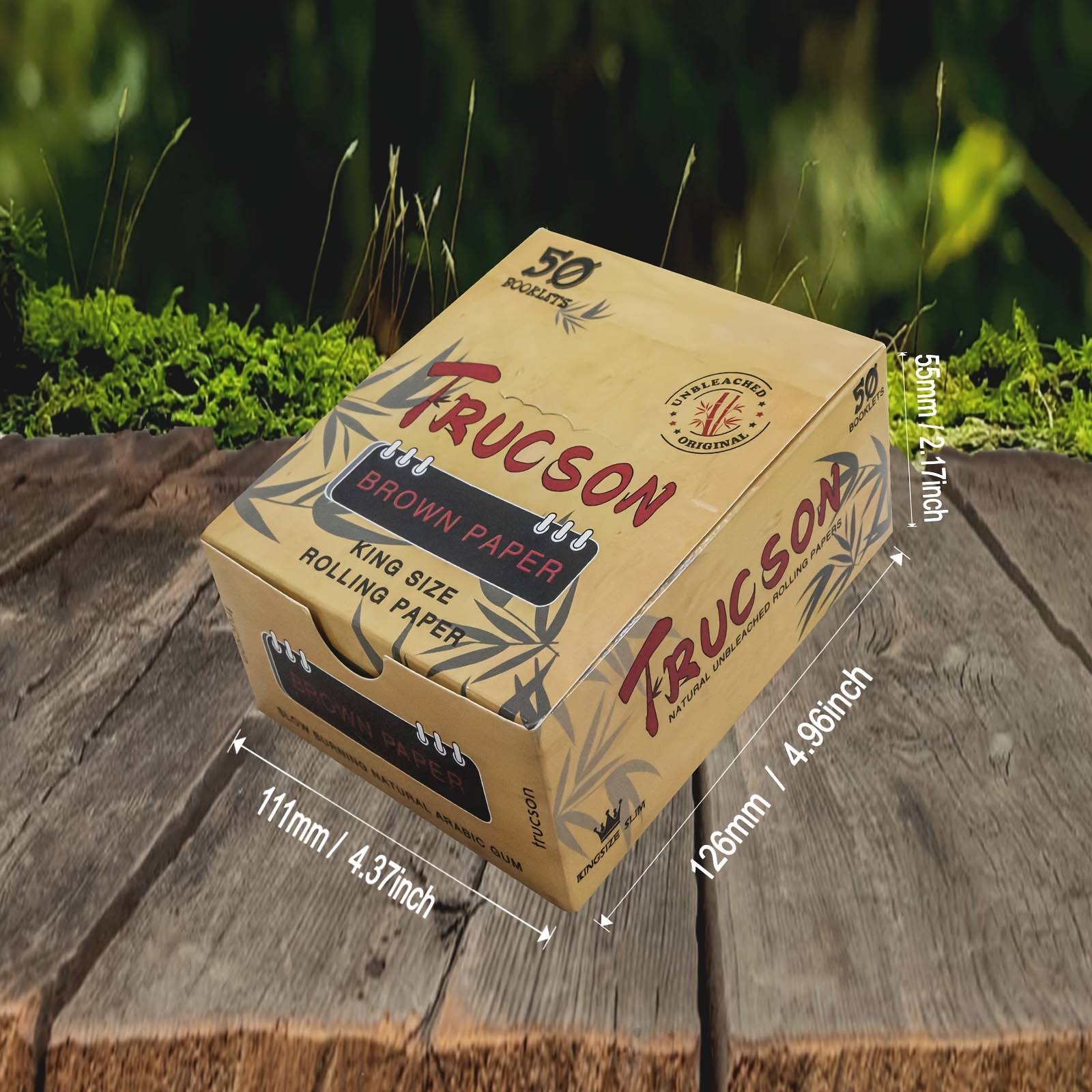 Brown Cigarette Paper, 110mm
