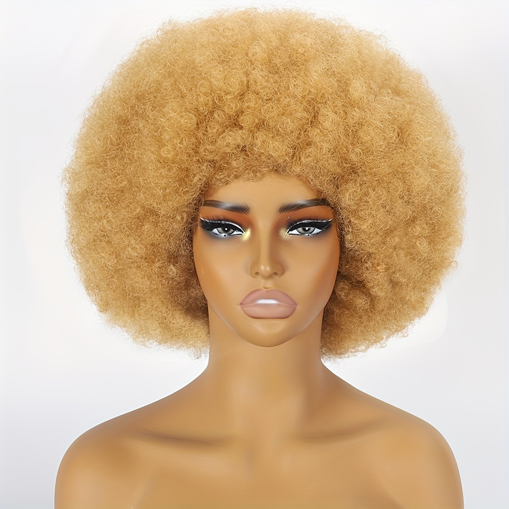 

Afro Wigs For Women Short Curly Afro Kinky Wig 70s Bouncy Huge Fluffy Puff Wigs Premium Synthetic For Cosplay And Daily