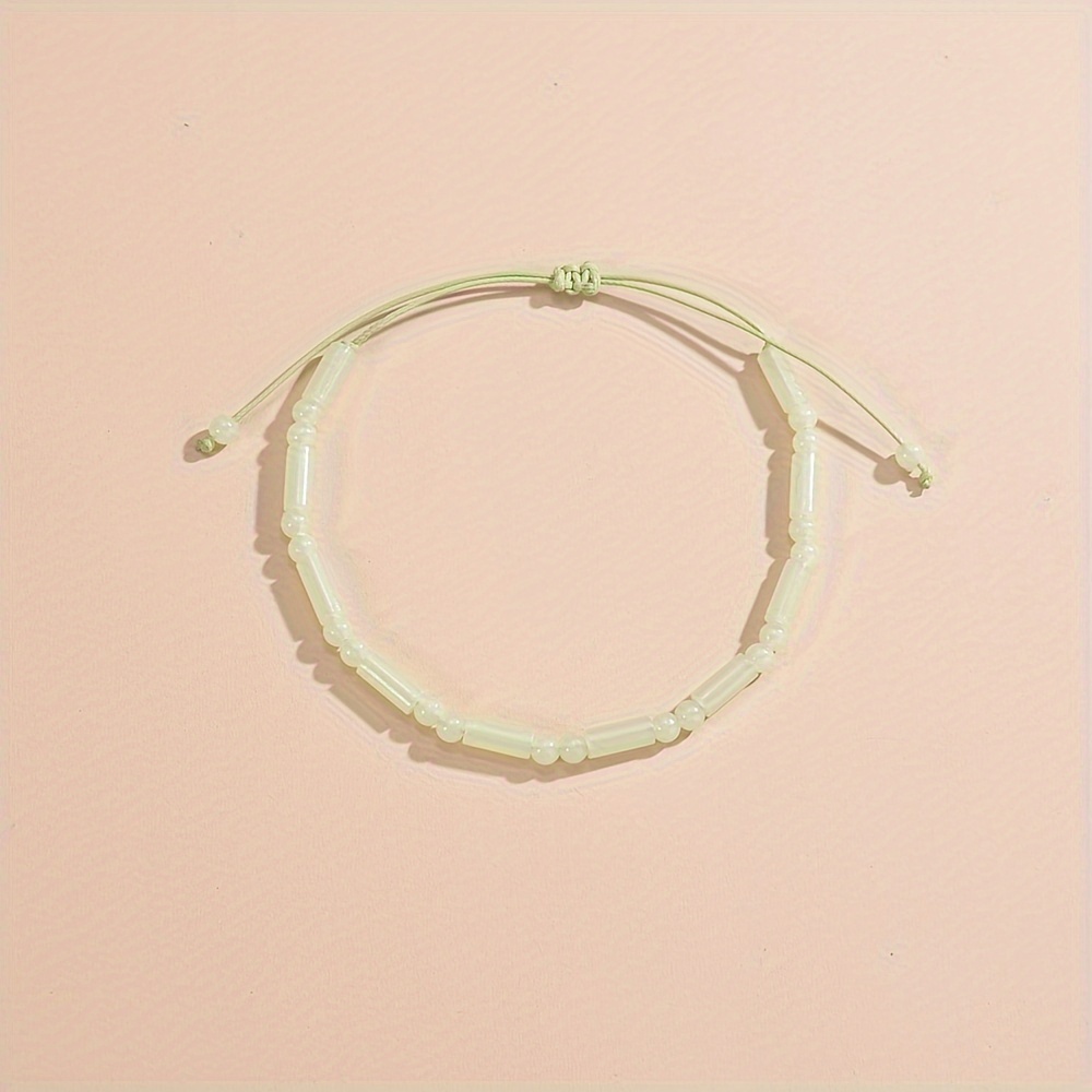 Vintage Boho Style Glow Bead Bracelet for Women Gift