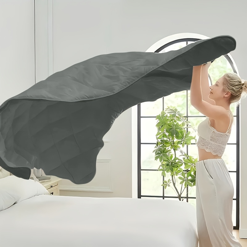 TEMU Tog 7.5 Diamond Grid Quilted Comforter - Breathable, Warm & Wrinkle- | Hotel- In Pure | Multiple Sizes (single, Double, King, Super King) |