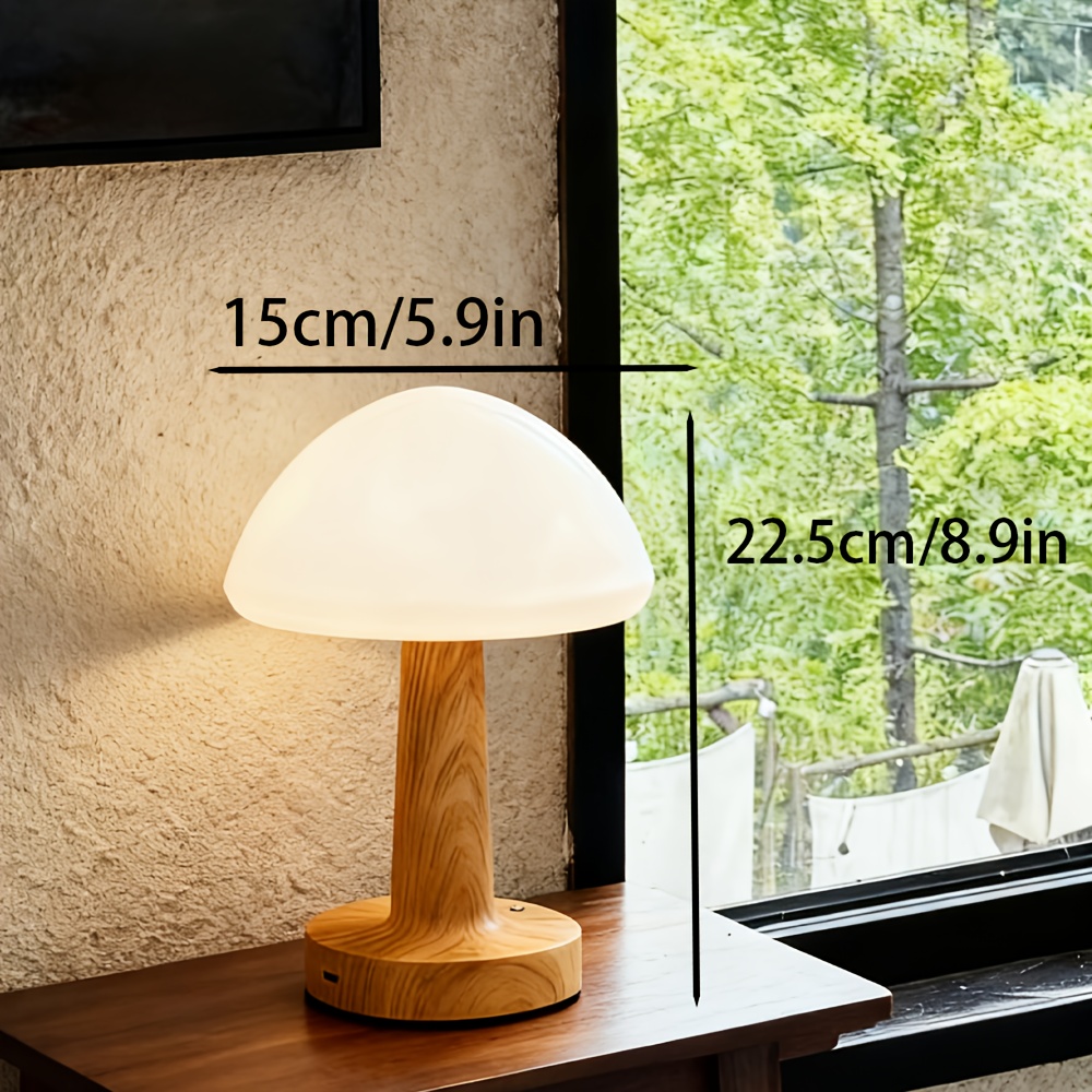 New Cream-Style Minimalist Wooden Ambient Table Lamp, Ideal for Bedroom, Study, Living Room, Tea Room Decoration