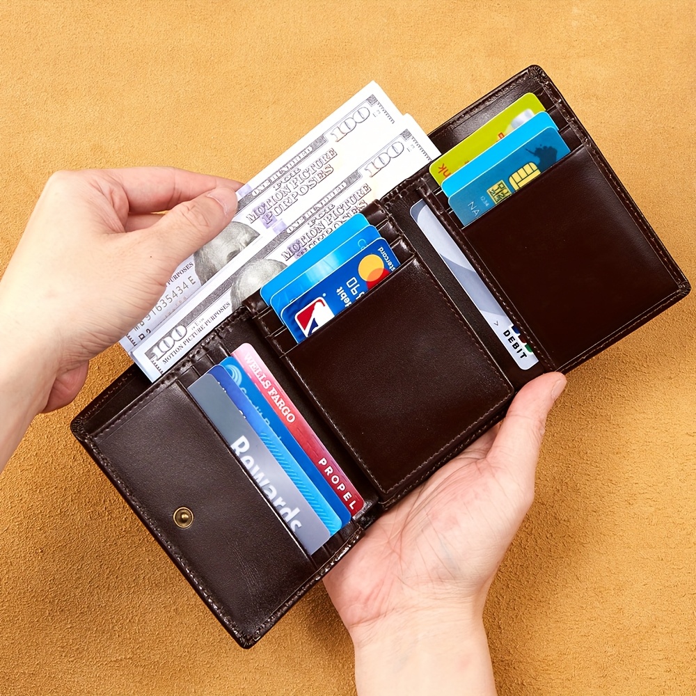 portafoglio in pelle cera Temu Italy