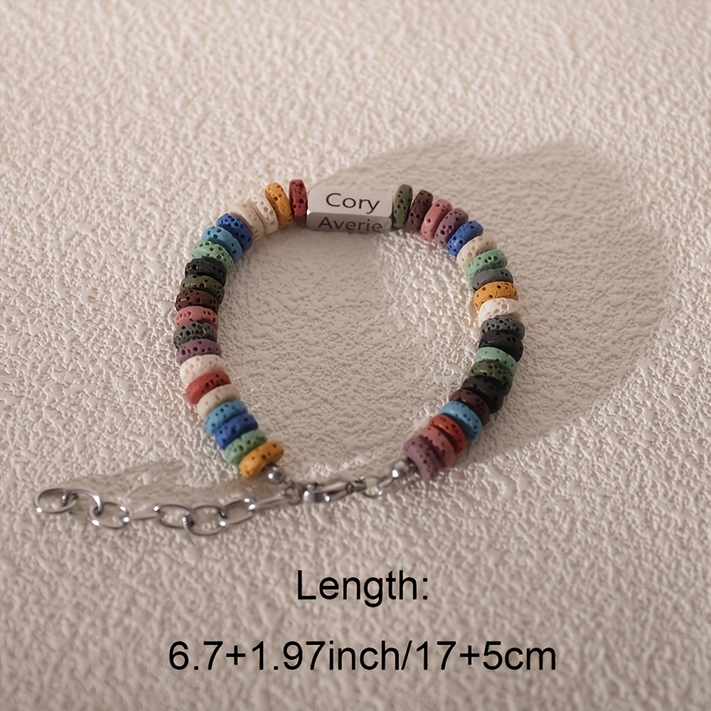 Personalized Name Engraved Bracelet, Customizable Gift