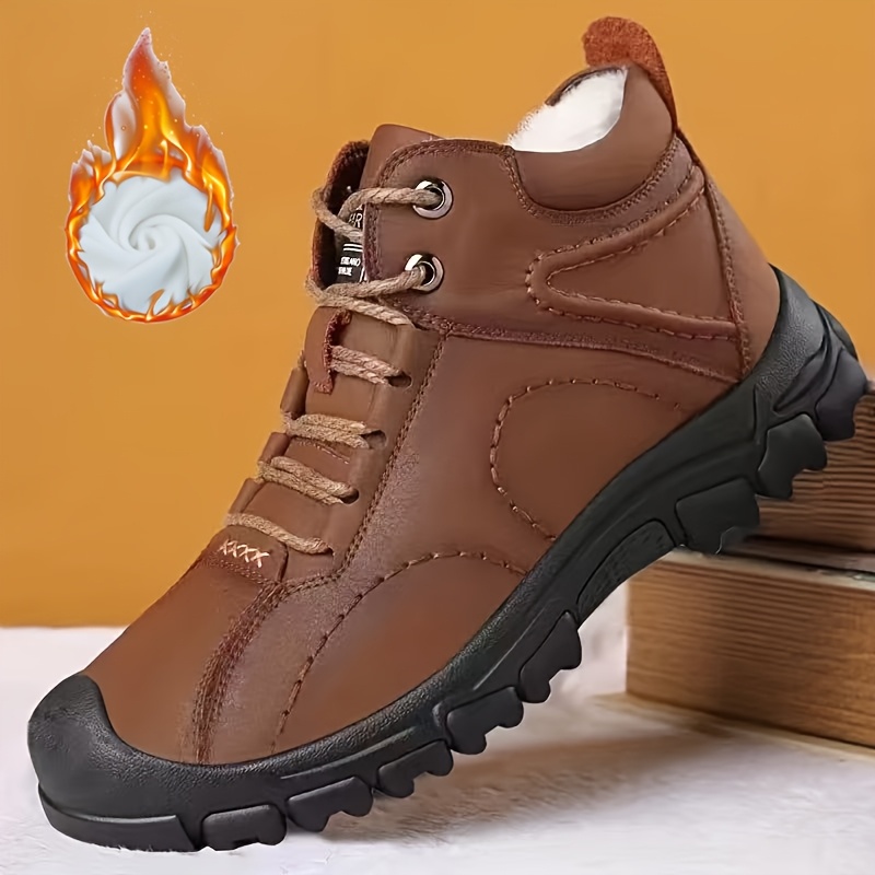 Fleece High-Top Snow Boots for Men
