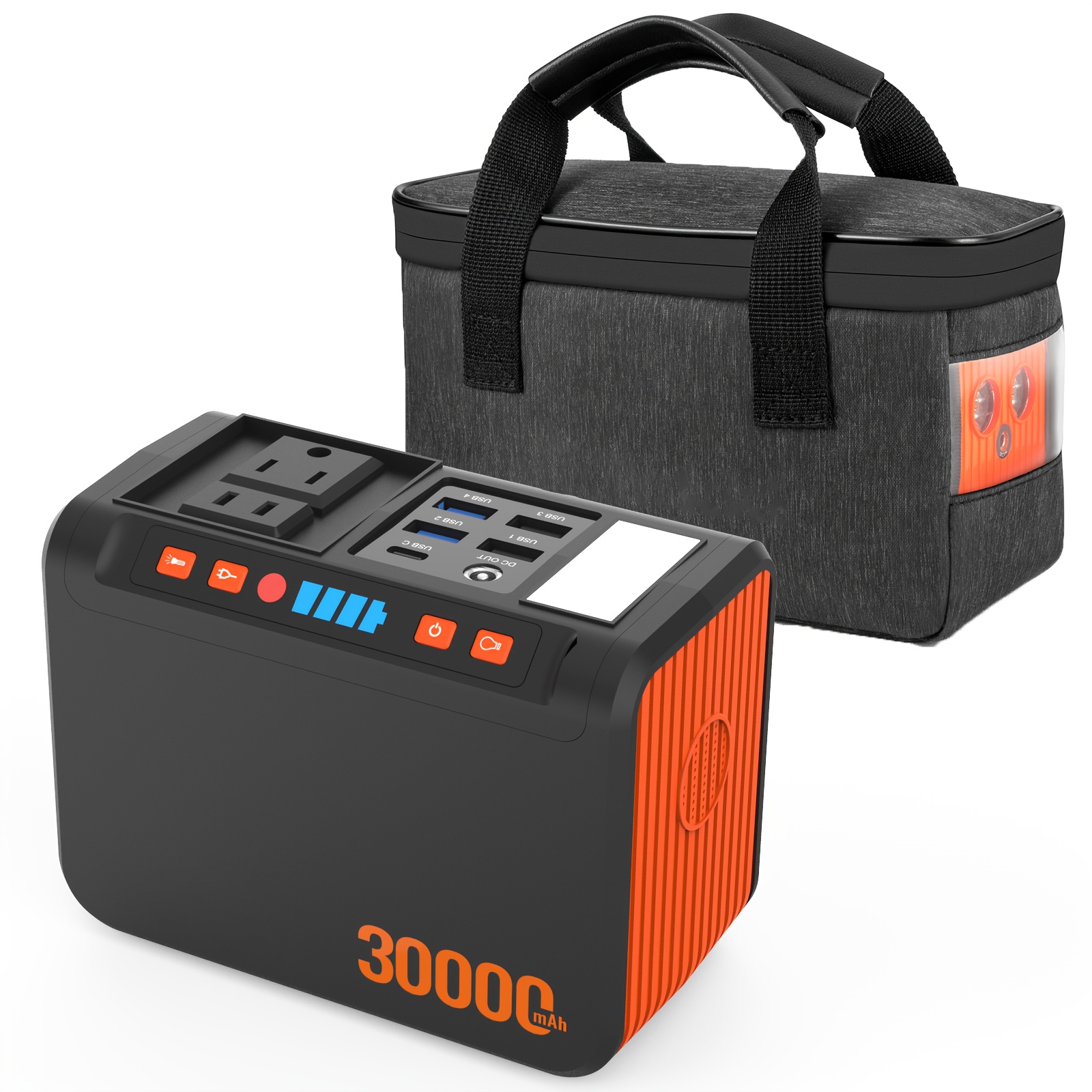 272 222 111 88wh portable power station with 40w solar panel compatible 72000mah lithium battery 2x 110v ac outlets usb   display led light over voltage over current over heat over temp over vibration protection lithium battery power bank for camping emergency backup rv outdoor home solar powered generator with usb c fast charging compact portable design portable power station with solar panel solar battery solar generator with panels included Product details 9