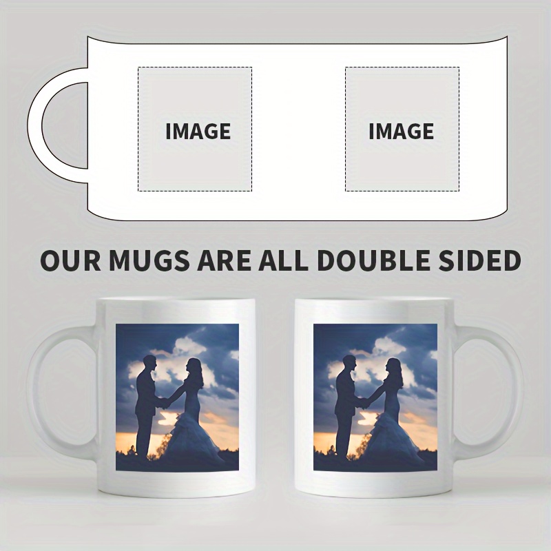 

1pc, Custom Mug Personalized Coffee Mug - Designed Custom Mug With Custom Photo