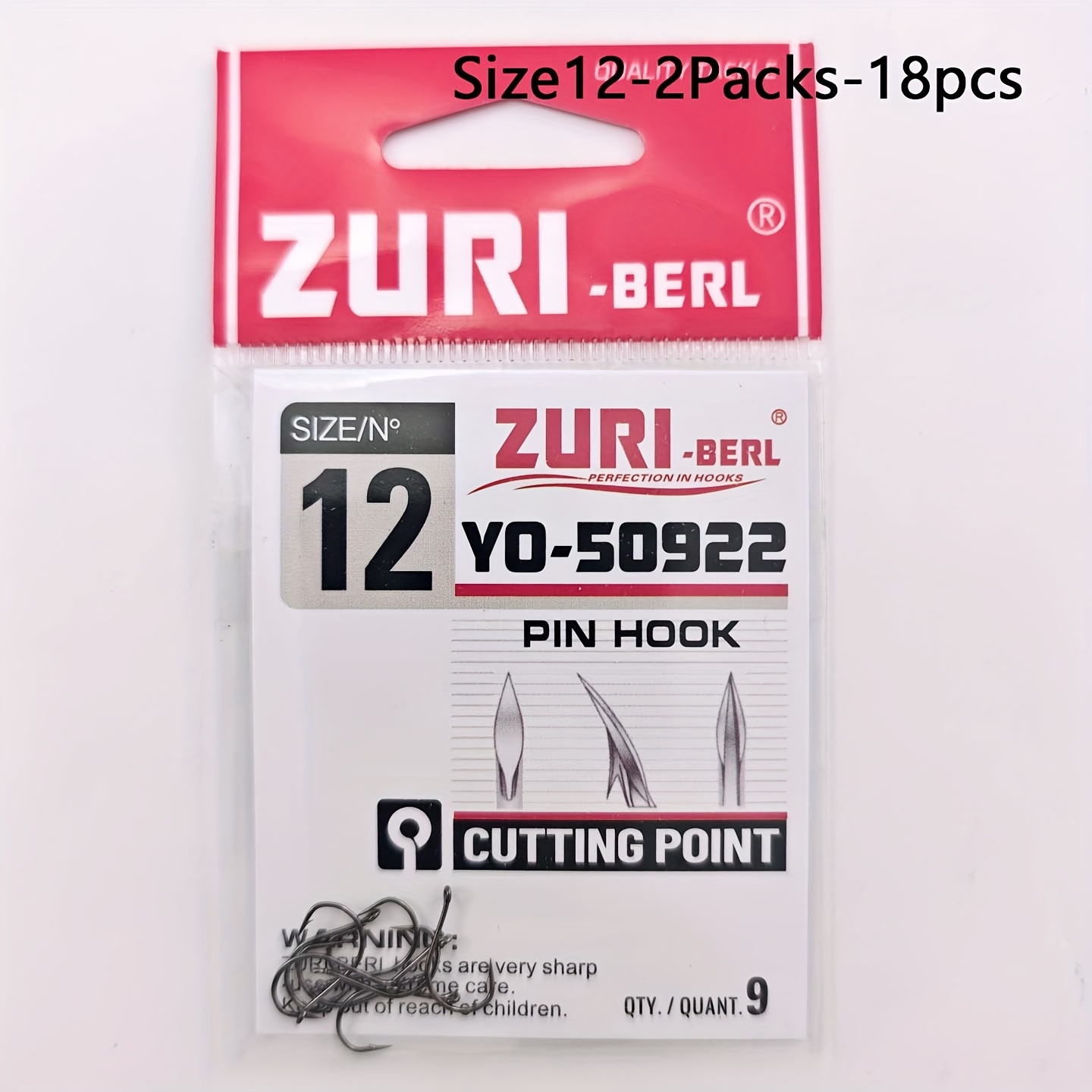 Image of 14pcs/16pcs/18pcs/20pcs Barbed Fish Hooks, High Carbon Hooks