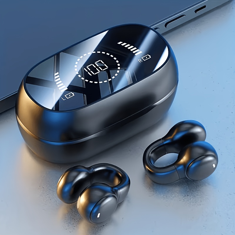 Wireless Earbuds with Smart Mirror Display – HiFi Stereo In-Ear Bluetooth Headphones with Type-C Charging, Noise Reduction, Clear Calls & Sport Design — Zaynora Luxury Marketplace