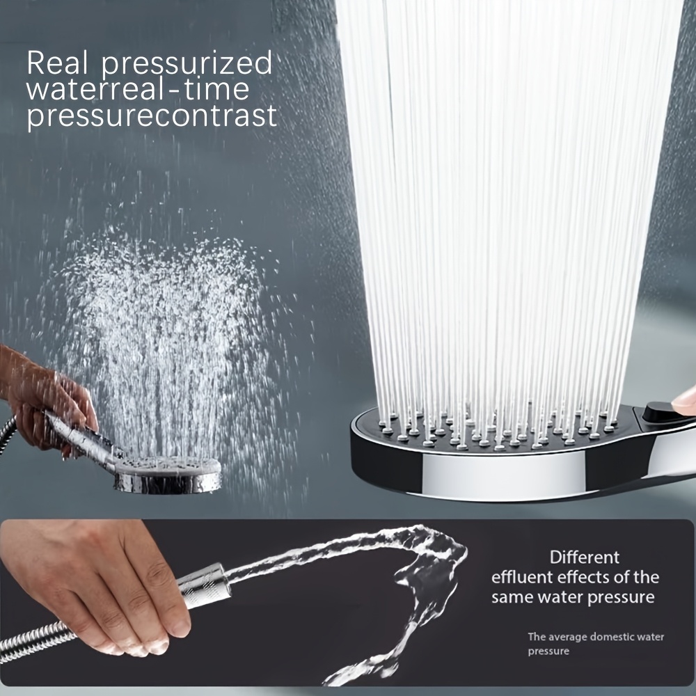 3pcs Pressure-Enhancing Showerheads Set for Home Use