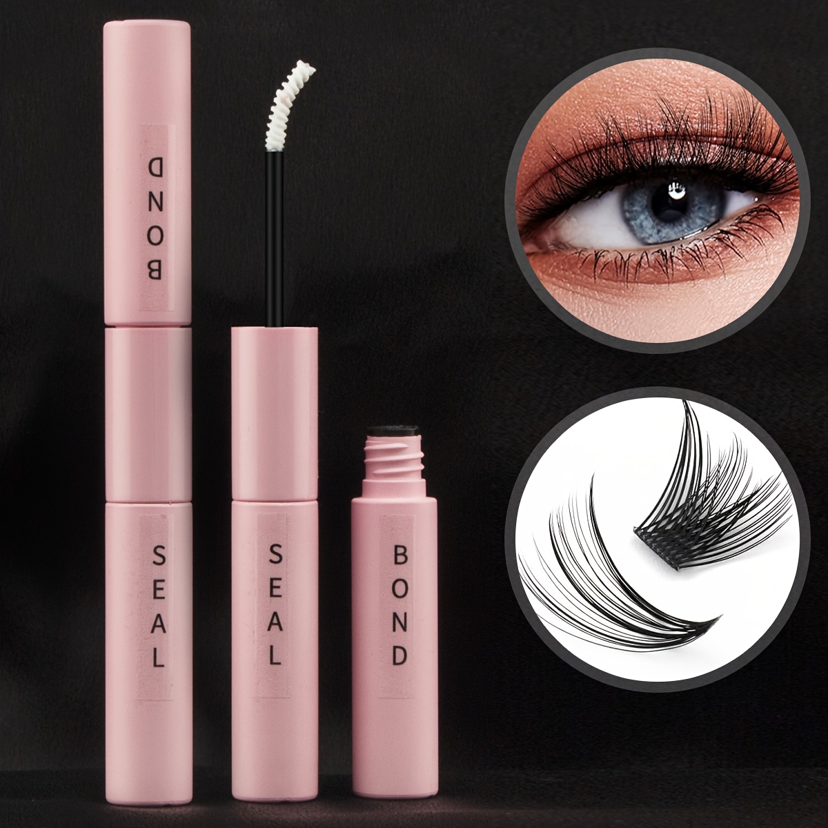 TEMU 1pc Professional Eyelash Glue - , Quick Drying, Latex-free, Irritation-free, Transparent Adhesive For False Eyelash Clusters, Extensions & Salon