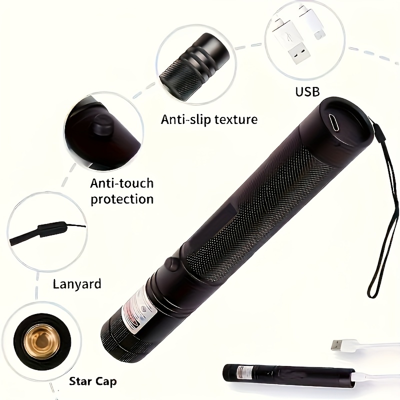  purple laser pointer usb charging cable laser pointer torch green and red laser light pointer laser pointer for indoors meeetings outdoor hunting Product details 1