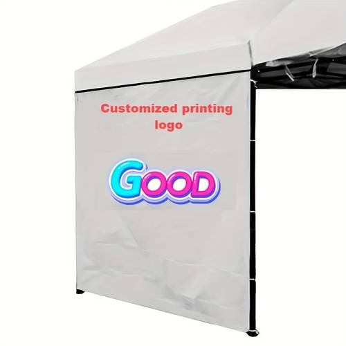 custom logo up tent side wall 10x10 personalized printed text advertising lightweight canopy gazebo curtain