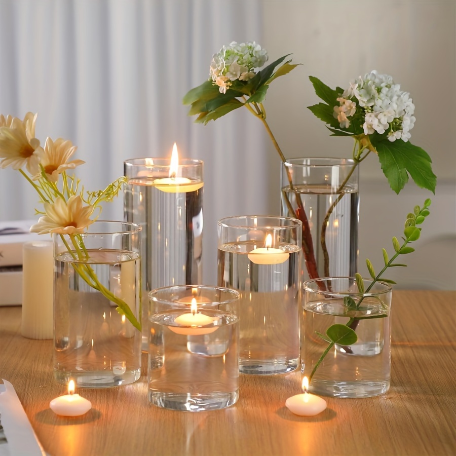 Lot De 2 Bougeoirs En Verre Wilko - Décoration Table - Neufs