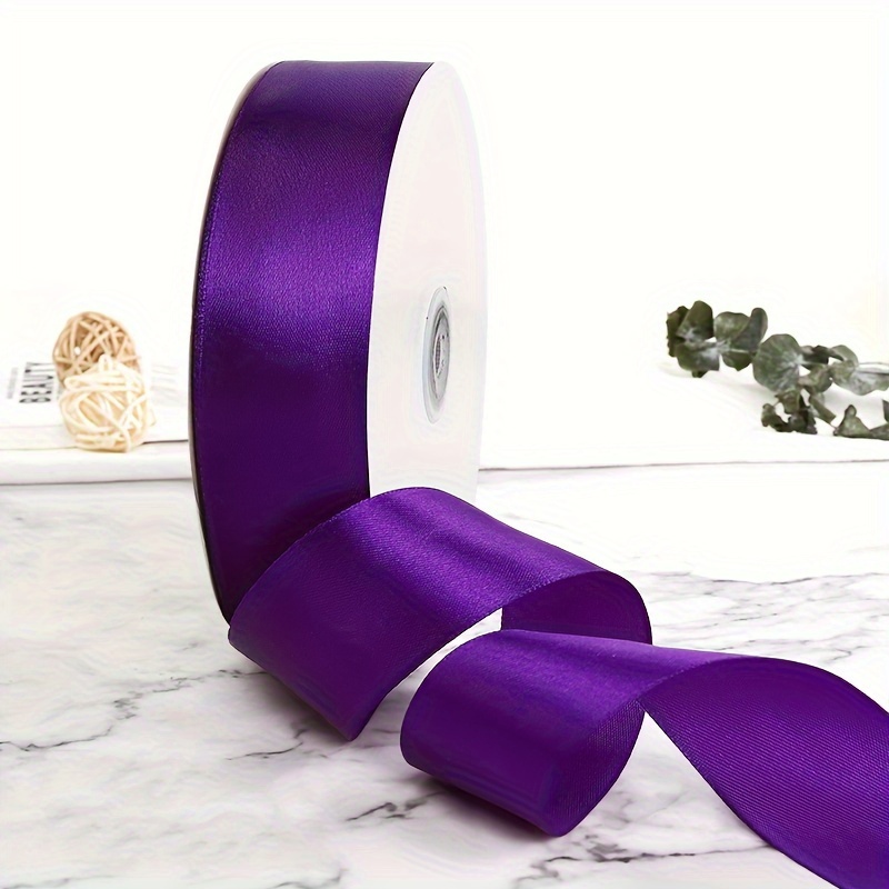 

Deep Purple Satin Ribbon 1.57" X 98ft - Ideal For Crafts, Wedding Decor, Bows, Sewing, Gift Wrapping & More Lace Ribbons For Crafts