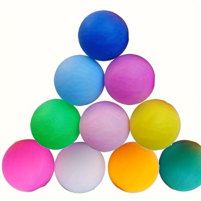 

50pcs, Colorful Pong Balls For Entertainment, Indoor Outdoor Table Tennis Game Supplies