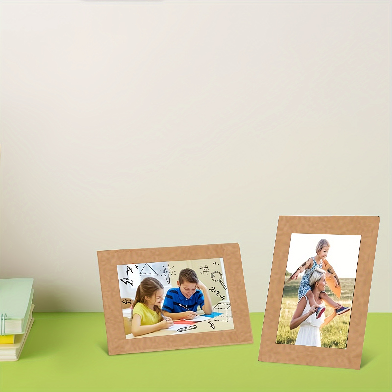 20 Bunte Papierrahmen Mit Klammern – 10,2x15,2 Cm, Inkl. Hanfseil Für DIY-Fotowände