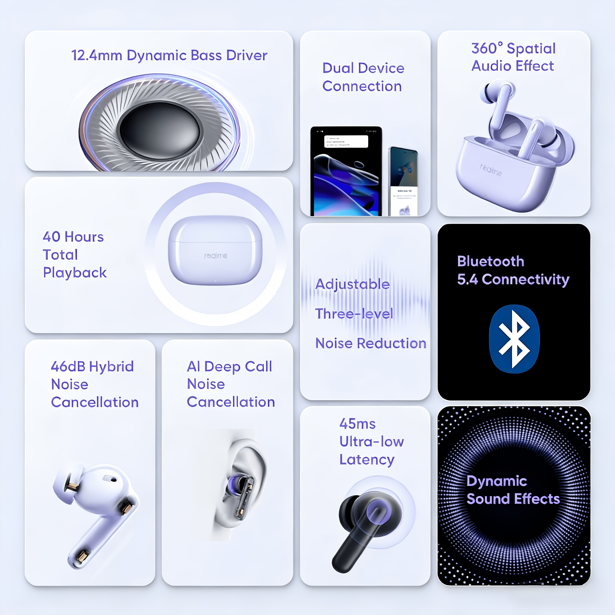 Buds Wireless In Ear Headphones 360