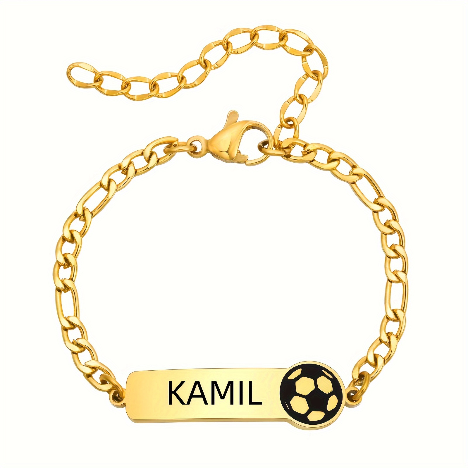 

Customizable Boys' Bracelet - 18k Steel, For &