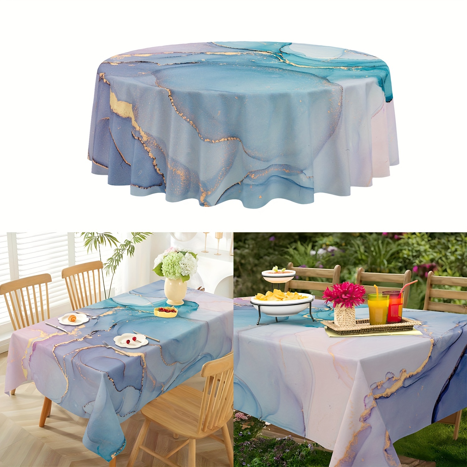 

Tablecloth - -, Polyester, For & Dining,